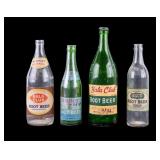 4 Vintage Soda Bottles