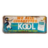 Metal Kool Cigarettes Advertising Sign