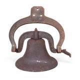 Heavy Cast Iron Farm Bell attr. C.S. Bell Co.