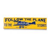 Vintage Embossed Aer-O-Plane Advertising Tin Litho