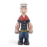 Vintage Popeye Cast Iron Coin Bank