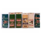 Six Vintage Coffee Packages