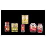 6 Vintage Coffee Tins and Jars