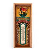 Remington Arms & Ammo Glass Framed Thermometer