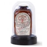 19thC Levi Garrett & Sons Amber Glass Snuff Bottle