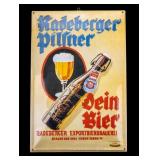 Metal German Beer Sign, Radeberger Pilsner