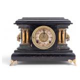 Wm. Gilbert Marbleized Mantle Clock
