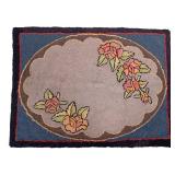 American Hand-Made Hooked Rug
