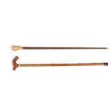 2 Vintage Walking Canes