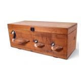 Chest with Relief Carved Geese