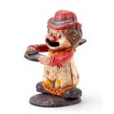 Antique Cast Iron Clown Mechanical Coin Bank