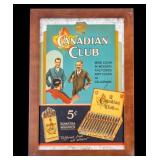 Vintage Canadian Club Cigars Framed Sign