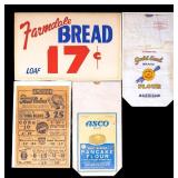 Vintage Advertising Signs and Flour Bags
