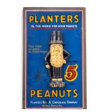 Planters Peanuts Advertising Sign in Relief
