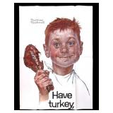 Vintage Large Poster Attr. Norman Rockwell