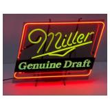 Miller Genuine Darft Yellow Neon Sign