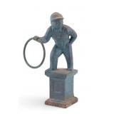 Early Cast Iron Lawn Jockey Statuette