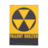 Authentic DOD Fallout Shelter Sign