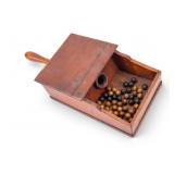 Antique Wooden Masonic Black Ball Ballot Box