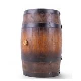 Small Vintage Oak Whiskey Barrel