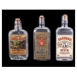 Antique 1/2 Pint Whiskey Bottles