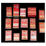 14 Vintage Spice Containers, Tin and Cardboard