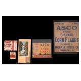 Vintage Corn Flakes Packaging and Advertising