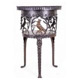 Italian Pietra Dura Top, Base Attr. O. Bach