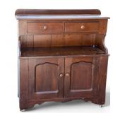 19th Century 2-Drawer Dry Sink