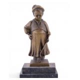 Cold Painted Bronze Figure Petorke