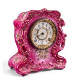 Ansonia 'Trident' Porcelain Mantel Clock