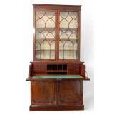 Antique Fall Front Inlaid Secretary Desk