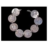 Silver Victorian 'Love Token' Bracelet