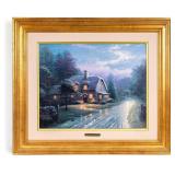 Thomas Kinkade 'Moonlight Lane I' LE Canvas