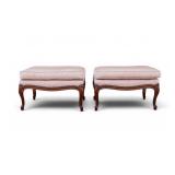 Pair French Style 'Century Furniture' Ottomans