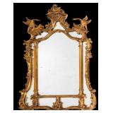 Elaborate Antique Carved and Gilded Mirror
