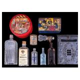Antique Cast Iron Letter Box, Embossed Bottles