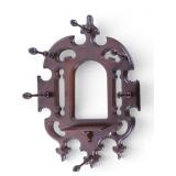 Gothic-Style Wall Mirror / Coat Rack