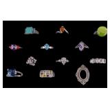 Sterling Silver Rings (12)