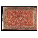Large Wool Persian Floral Area Rug