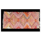 Turkish Multicolor Kilim Area Rug