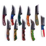 Hunting Knives w/ Re Purposed Blades (10)