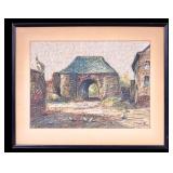 Pastel on Paper Attributed to Werner Vogel