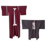 Japanese Silk Kimono and Haori Jacket