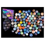 Assortment of Glass Shooter Marbles
