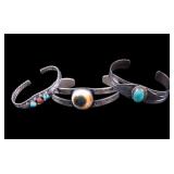 Mexico and Native Sterling Cuff Bracelets