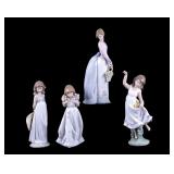 Lladro Porcelain Girls with Flowers (4)