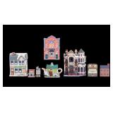 Vintage Apothecary Christmas Village Scenery