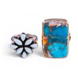 Sterling Silver Cocktail Rings (2)