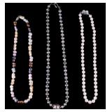 Cultured Pearls and Sterling Necklaces
